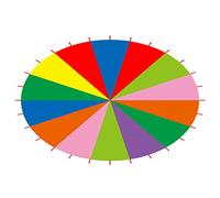 SPYMINNPOO Rainbow Parachute,3m 3.6m 6m Play Parachute for Kids Rainbow Parachute Toy Multi Color Party Game Parachute for Kids Children Outdoor Game Exercise Development Kindergarten(6 meters)