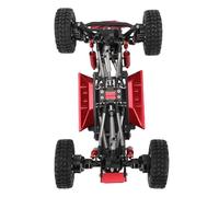 SPYMINNPOO RC Chassis Frame Kit, Lightweight Composite Material for Redcat Ascent 18, Optimized Stability and Control on Rough Terrain (Black Red)