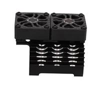 SPYMINNPOO RC Dual Fan Motor Heatsink, 40-42mm Brushless Motor Cooling Fan, Aluminum Alloy & Plastic Material, 1/8 RC Car Heat Sink