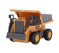 SPYMINNPOO RC Dump Truck Toy, 8 Channel Remote Control Construction Vehicle with Digging Lifting Unloading Functions for Kids