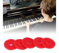 SPYMINNPOO Red Piano Ring Seals 90PCs 1 Mm Thick, Soft Wool -tuning Tool Accessories for Piano, Easy to Install and Replace for Lovers