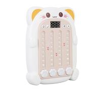 SPYMINNPOO Rhythm Quick Push Machine Electronic Rhythm Game Toy for Kids with 3 Speed Levels Press to Play Method Enhances Hand Eye Coordination Teamwork & Attention (White)
