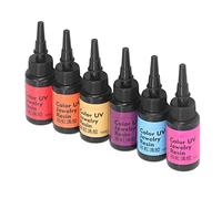 SPYMINNPOO Safe Material UV Resin Set 6Pcs 10ml Soft UV Glue for Beginners and Experienced Crafters (Liquid Resin 2)