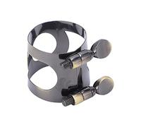 SPYMINNPOO Saxophone Ligature, Alto Saxophone Ligatures Mouthpiece Fastener Sax Metal Clip Musical Instrument Accessories for Sax Mouthpiece (Blue Secondary sound)