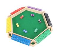 SPYMINNPOO Shut The Box Game, 2-6 Player Close The Box Dice Game 6 Sided 10 Numbers Wooden Board Table Math Toy for Home Party Travel
