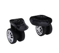 SPYMINNPOO Silent Smooth Rolling Luggage Silent Wheels, Premium Quality Material, Universal Travel Solution with Easy Installation for DIY Repair Black ABS Suitcase Replacement Casters