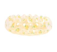 SPYMINNPOO Small Inflatable Pool, Thickened PVC Material, Portable Blow Up Ball Pit Pool for Toddler Swim Party Indoor Outdoor, PVC Material, Inflatable for Toddler (Transparent Lemon)