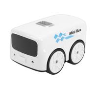 SPYMINNPOO Smart Sensor Toy Bus, Control RC Car with Follow Mode, Escape Mode, Line Tracking & LED Light Effects for Kids (White)