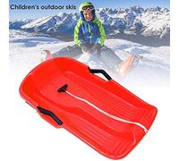 SPYMINNPOO Snow Sledge, HDPE Material, Lightweight Snow Sledge with Pull Rope, for Children and Adults, Enjoy Sliding on Grass and Sand, Size 67cm X 40cm X 13.5cm (red)