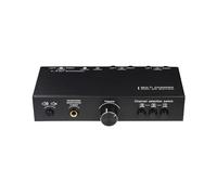 SPYMINNPOO Speaker Selector Stereo Switcher with Balanced XLR In Output, Metal Passive Preamp for Home Studio Pro, 3-In-3-Out Sound Switcher with Mute and Headphone Monitoring