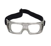 SPYMINNPOO Sport Goggles, Explosion Proof Basketball Glasses with Elastic Regulable Headband, Curved Fit Frame Impact Resistant PC Material, for Kids Adults Running Cycling (Grey)