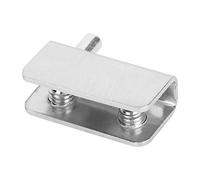 SPYMINNPOO Stainless Steel Glass Clamp Set Strong Durable Fixing Clamp/Holder Hardware Fittings for Glass Cabinet Display Cabinet, 10Pcs 1.6x0.8x0.5in