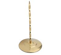 SPYMINNPOO Stainless Steel Non-Slip Receipt Spike for Restaurants Bars Kitchens, Ticket Holder Safe for Employees, 5.4oz Invoice Memo Folder for Offices (Golden Spiral Rod)