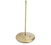 SPYMINNPOO Stainless Steel Non-Slip Receipt Spike for Restaurants Bars Kitchens, Ticket Holder Safe for Employees, 5.4oz Invoice Memo Folder for Offices (Golden Glossy Pole)