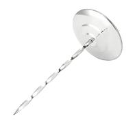 SPYMINNPOO Stainless Steel Non-Slip Receipt Spike for Restaurants Bars Kitchens, Ticket Holder Safe for Employees, 5.4oz Invoice Memo Folder for Offices (Silver Spiral Rod)