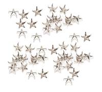 SPYMINNPOO Star Rivets 5-Pointed Star Claw Nails for Bags Hats Decoration 200Pcs 10MM Silver Gold Black Gun Black for Clothing Shoes Leather Bags Accessories (Zinc Alloy)