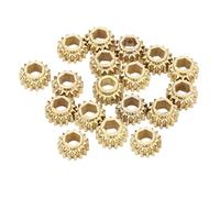 SPYMINNPOO String Tuning Peg Gear 1:15, Hex Hole Gears for Guitar String Accessory, Accurate Adjustment, Suitable for Replacing Old and Dirty Tuning Nails, Metal Material (Gold)