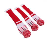 SPYMINNPOO Stripes Knitted Club Head Covers, Wool Material, 3 Piece Set with Pom Pom for Golf Clubs 1 3 5, Unique Stylish Accessories for Golf Enthusiasts