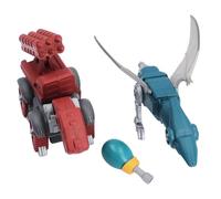 SPYMINNPOO Take Apart Toys Transforming Dinosaur Car Toy DIY Assembly Vehicle with Electric Drill for Kids ABS Material 2 Dinosaur Models STEM Learning Fine Motor Skills Development