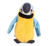 SPYMINNPOO Talking Plush Toy for Learning, Interactive Educational Toy for Kids, Repeat Any Language, Animated for Children (Blue)