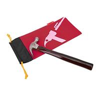 SPYMINNPOO Tent Camping Hammer Pouch, Tent Peg Nails Stake Storage Bag Oxford Cloth Bag with Drawstring (Burgundy)