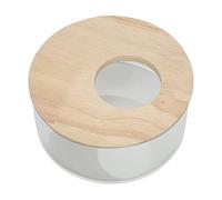 SPYMINNPOO Transparent Round Hamster Sand Bathtub Safe Acrylic Sand Bathroom for Pet Bathing (Large)