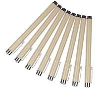 SPYMINNPOO Tube Pen Holder Set Durable Black Tracing Tool for Hand-Drawn Hook Line Designs, 8PCs Japanese-Style Plastic Pen for Designers and Artists