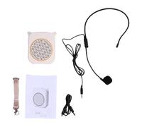 SPYMINNPOO Voice Amplifiers, Portable PA System Mini Megaphone Headset Professional Sound Amplification Microphone Amplifier for Teacher Tour Guide Speaker (White)