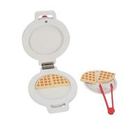 SPYMINNPOO Waffle Play Food Toys, Wooden Waffle Maker Kitchen Early Educational Learning Game for Toddler Home