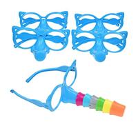 SPYMINNPOO Who Lies Long Nose Punished Toys, Fun Interactive Game for Kids with 4 Glasses, 24 Cards, 11 Nose, Ideal for Parent-Child Entertainment