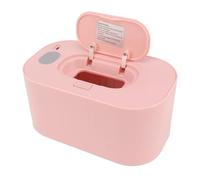 SPYMINNPOO Wipe Warmer USB Powered Dispenser with Constant Temperature Heating, Large Capacity Baby Wet Wipes Heater for Infants Nursery Diaper Changing Station (Pink)