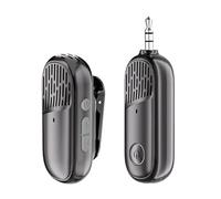 SPYMINNPOO Wireless Lavalier Microphone, 2.4G Magnetic Detachable Clips 30m Long Ranges Transmission with One Key Mute for Classroom Teaching Public Speaking