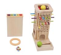 SPYMINNPOO Wooden Board Game, Educational Math Toys Colorful Brain Development Toy for Infants and Toddlers