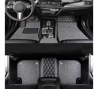 SPYMX Car Custom Pu Leather Floor Mats And Seat Covers For Chrysler 300 C/S 2012 2013 2014 2015-2019,Luxury Leather Waterproof Non Slip Full Coverage Interior Accessories,C Black+Beige