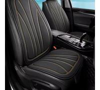 SPYMX Pu Leather Car Seat Cushion For BMW X5 G05 2019-2023,Luxury Waterproof Seat Protector Adjustable Removable Interior Accessories,H Black Gold