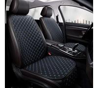 SPYMX Pu Leather Car Seat Cushion For BMW X5 G05 2019-2023,Luxury Waterproof Seat Protector Adjustable Removable Interior Accessories,C Black Blue