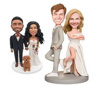 SPYMX These Are Handmade Lifelike Clay Sculptures, Custom-Made Based On Images, Making Them Perfect Holiday For Parents, Family, Loved Ones, And Friends,A The Real people