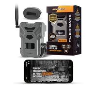Spypoint FLEX-DARK Cellular Trail Camera, 40MP Photos, 1080p Video + Sound, No-Glow Game Camera, Hunting Night Vision, Motion Activated,30m Detection, No Wifi Needed Trail Cam