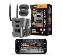Spypoint FLEX-DARK TWIN PACK Cellular Trail Camera, 40MP Photos, 1080p Video + Sound, No-Glow Game Camera, Hunting Night Vision, Motion Activated,100ft Detection, No Wifi Needed Trail Cam