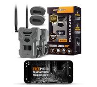 SPYPOINT Flex-Dark Twin Pack Cellular Trail Camera, 40MP Photos, 1080p Video + Sound, No-Glow Game Camera, Hunting Night Vision, Motion Activated,100ft Detection, No WiFi Needed Trail Cam
