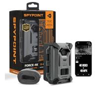 SPYPOINT FORCE-4K Trail Camera, 4K Video 48MP, Non-Cellular, Low-Glow LEDs Night Vision, 0.4s Trigger, 110 ft Motion Detection for Wildlife Monitoring and Hunting