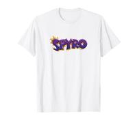 Spyro Purple & Gold Retro Dragon 3D Game Logo T-Shirt