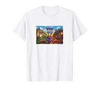 Spyro Reignited Trilogy Purple Dragon Gamer Vignette Poster T-Shirt