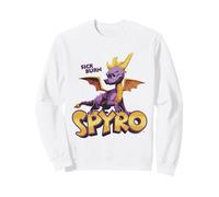 Spyro Sick Burn Vintage Purple Dragon with Logo Video Game Sweatshirt