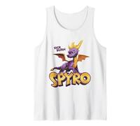 Spyro Sick Burn Vintage Purple Dragon with Logo Video Game Tank Top