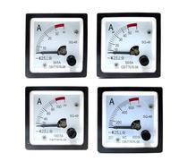 SQ-48 AC Ampere Meter 1A 5A 10A 20A 50A 100/5A 600/5A 800/5A Range Analog Ammeter Gauge Panel 48x48mm 1Pcs(1A)