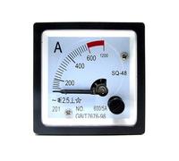 SQ-48 AC Ampere Meter 2 times overload type 1A 5A 10A 20A 50A 100/5A 600/5A 800/5A range analog Ammeter gauge panel 48x48mm(800A(5A))