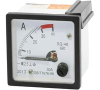 SQ-48 Analog Panel Ammeter Gauge Ampere Current Meter 1A2A3A5A10A20A30A50A Pointer type overload ammeter(50A(5A))