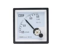 SQ-72-COS Pointer Type AC Analog Power Factor Meter 380V/5A Panel Meter Electric Power Factor Meters 72x72mm 1Pcs