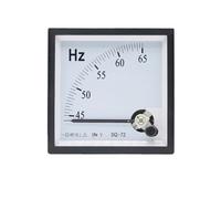 SQ-72-HZ Pointer Type AC 100/220V/380V Analog Panel Frequency Meter Tester Gauge Indicator 45-55Hz 45-65Hz 55-65Hz 72x72mm 1Pcs(45-55Hz,220V)